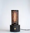 BLACK EBONY BRASS DESK LAMP